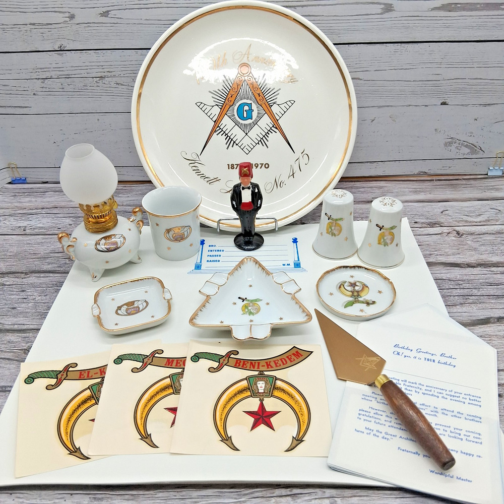 Vintage Shriners Mixed Lot Of Collectibles (Read description)